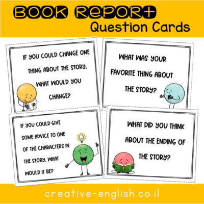 Book Report Question Cards