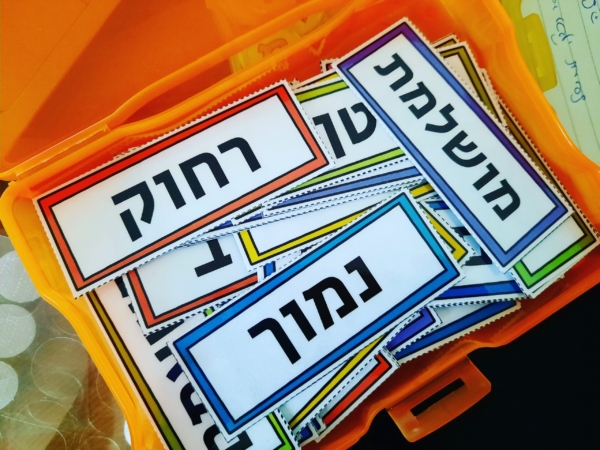 כרטיסיות שמות תואר זכר ונקבה