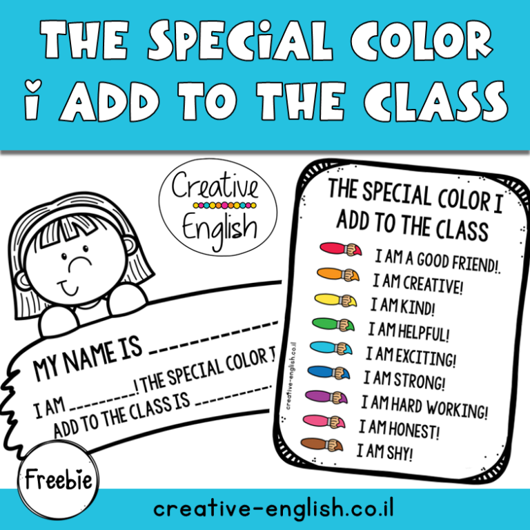 פעילות הכרות הצבע שאני מביא לכיתה