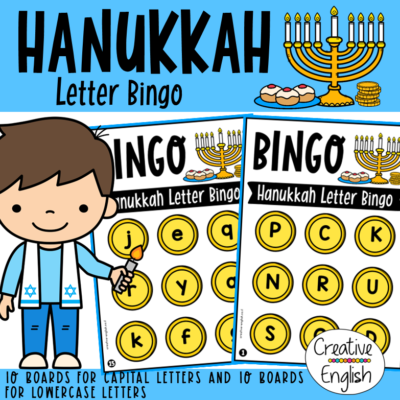 Hanukkah Bingo Letters