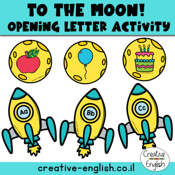 פעילות אות פותחת באנגלית לשבוע החלל opening letter space week printables