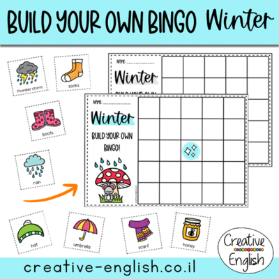 Winter Bingo English בינגו חורף באנגלית