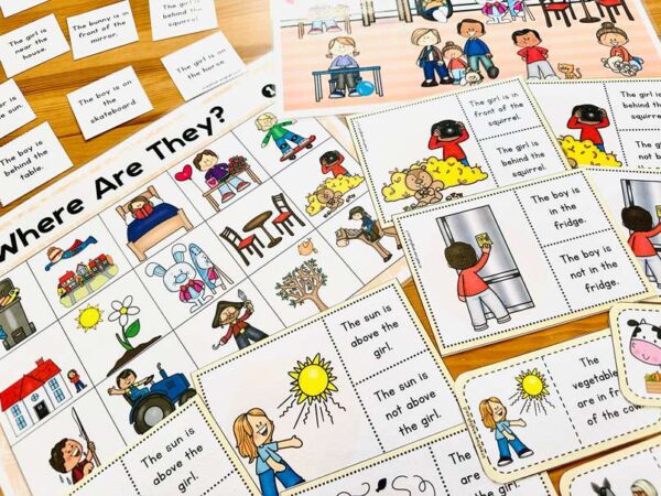 English Pintables Centers and Activities