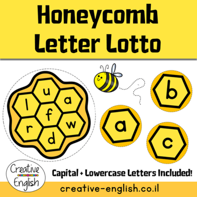 Letter Lotto Honeycombs- לוטו אותיות באנגלית